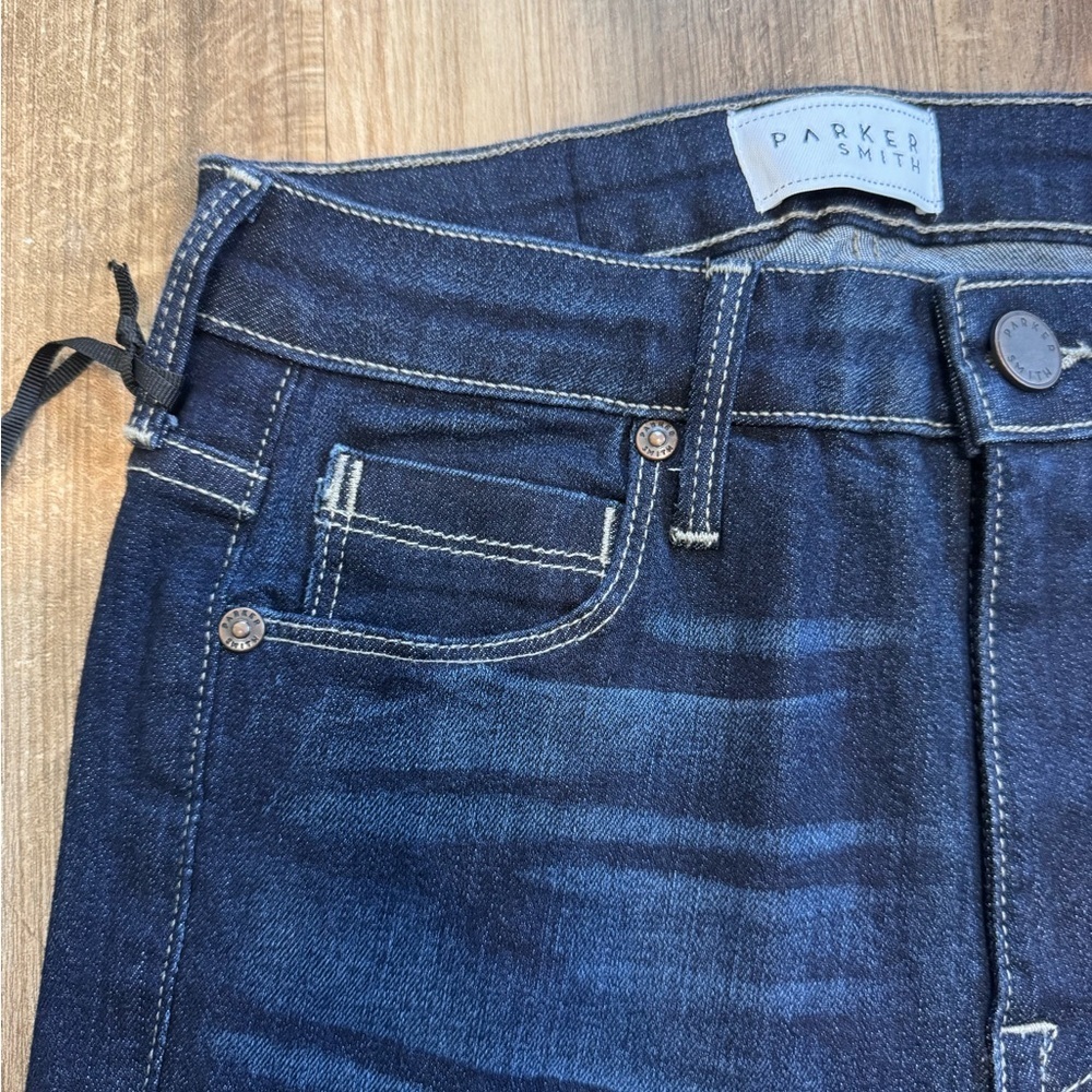 PARKER SMITH Bombshell Horizon High Rise Cropped Jeans Dark Indigo, size 26 NWT - Picture 9 of 16